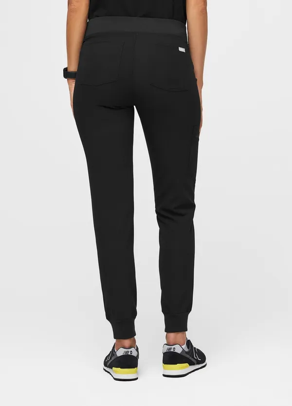 FIGS Zamora Jogger Scrub Bottoms Black - Image 3