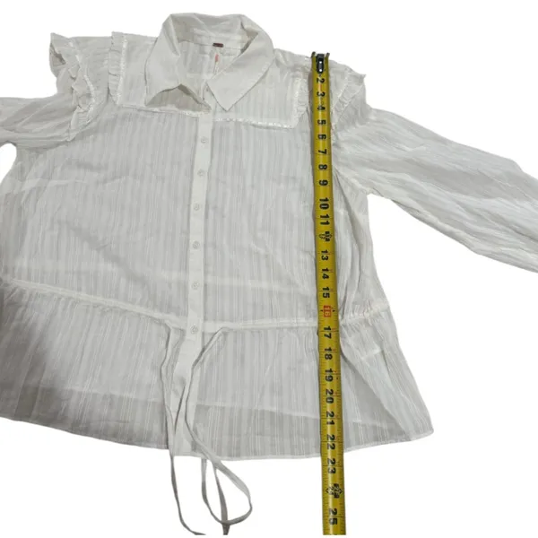 Free People Women’s White‎ Cotton Blouse - Image 9