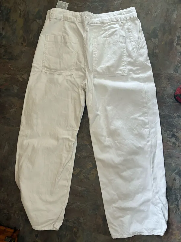 Zara Wide Leg Denim Jeans - Image 5