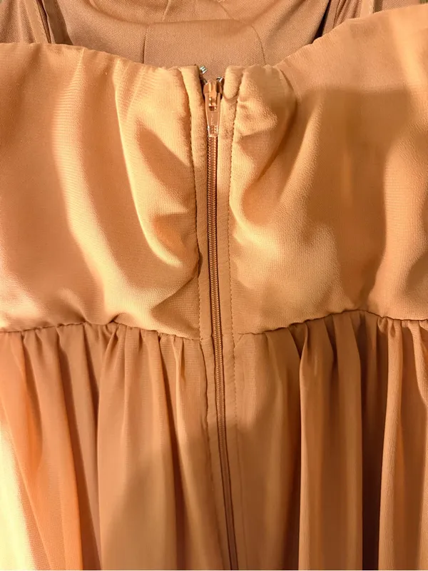 Birdy Grey Spaghetti Strap Maxi Dress in Rust Orange - Image 6