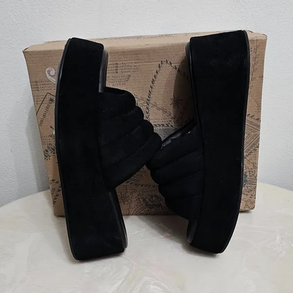 Free People Almost Paradise Platform Blk/Noir 3 Size 38 EU 8 66684663 - Image 12