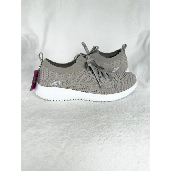 NWT Skechers Womens 8.5 Ultra Flex Statements 12841 Casual Shoes Sneakers Taupe - Image 9