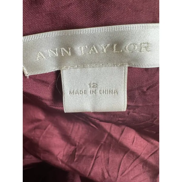 Ann Taylor Square Neck Iridescent Taffeta Tie Back Formal Style Lined Top 12 - Image 5