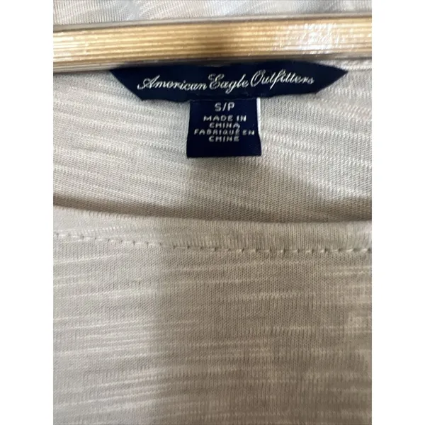 American Eagle Scoop Neck Lace Lightweight Long Sleeve Top Women’s Small - Image 2