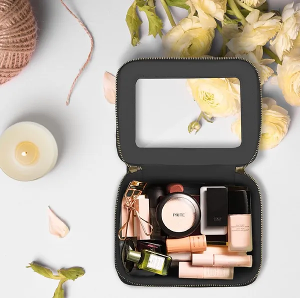 Prite Clear Makeup Bag Cosmetic Organizer Case - Image 6
