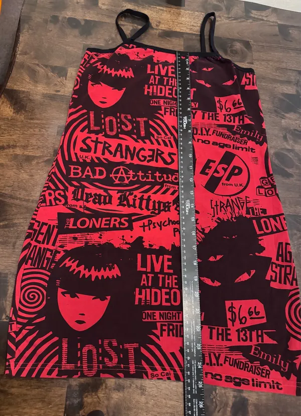 Dolls Kill x Emily the Strange Age of Strange Mini Dress L NWOT - Image 5