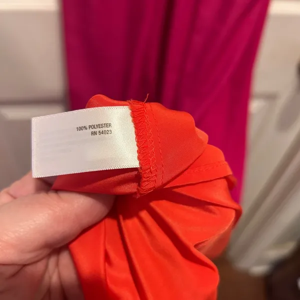 Old Navy Womens Large Pink Orange Colorblock Halter Maxi Dress Festival Boho‎ - Image 5