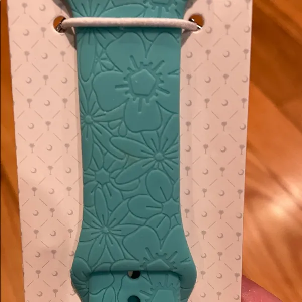 Palmetto Moon Floral Teal Watch Band - Image 2