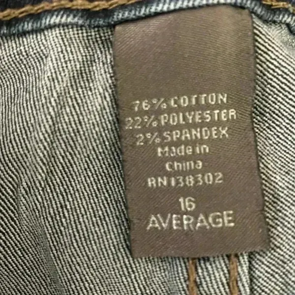 💥Average Preowned Jeans Size 16 Blue - Image 5
