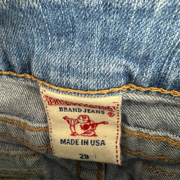 True Religion Size 29 Billy Style Bootcut Blue‎ Jeans Denim Pants Button Pockets - Image 6