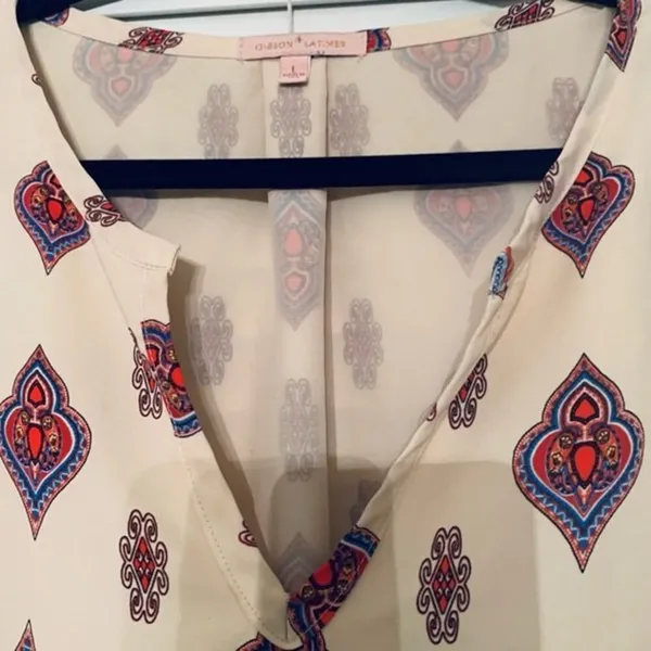 Gibson Latimer Women's Geometric Tunic Dress Size‎ Large - Image 10