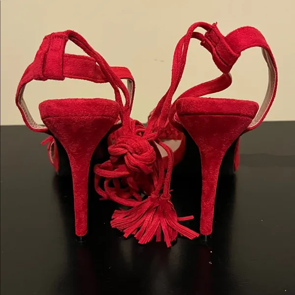 Forever Rubina 57 Fringe Open Toe High Heel Sandals - Image 7