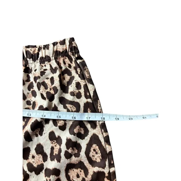Women's Brown Animal Print Shorts - Image 6