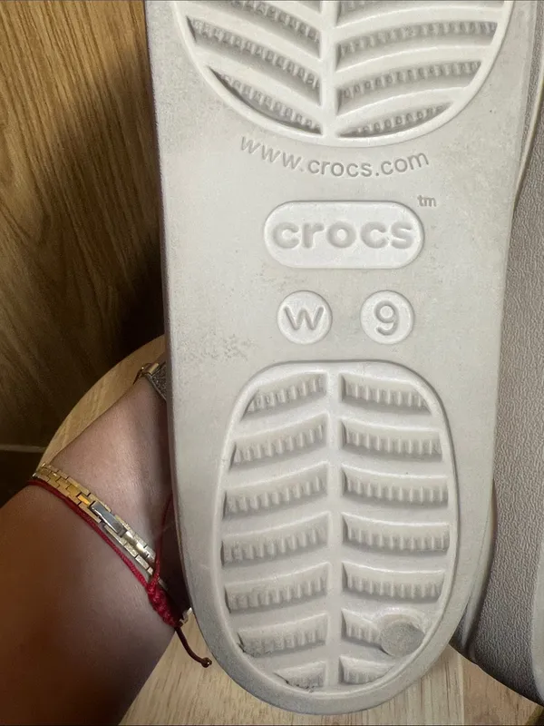 CROCS Kids Beige Slide Sandals - Image 5