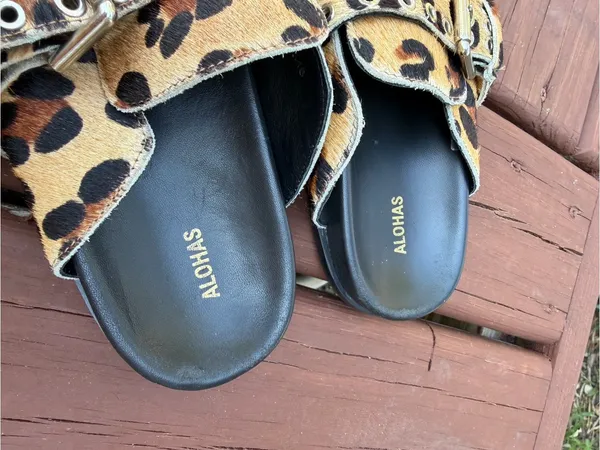 ALOHAS Halia Leopard Print Buckle Mules Clogs EU 41 US 10.5 $220 - Image 7