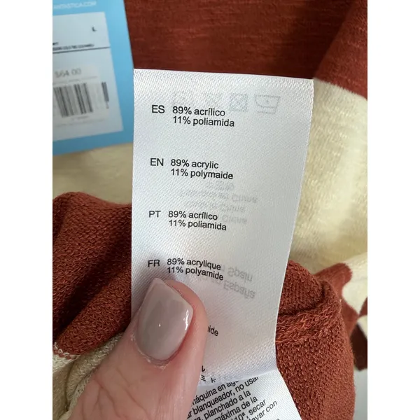 Compañía Fantástica Striped Light weight sweater NWT size large - Image 4