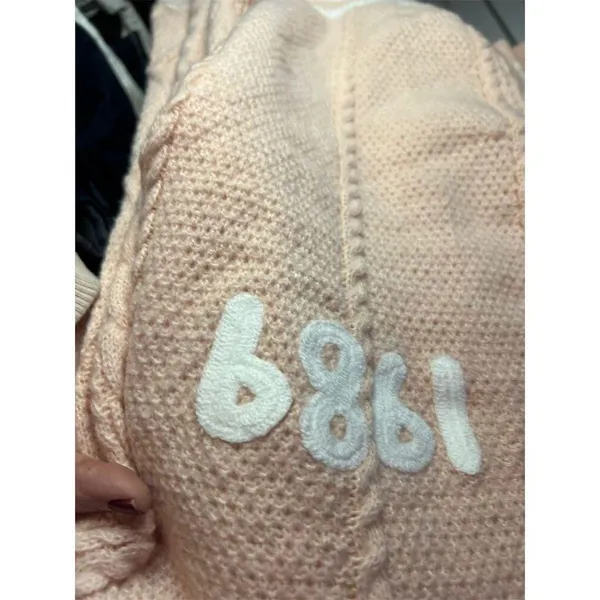 Taylor Swift 1989 Women's Pink Cardigan Sweater M Long Sleeve Casual - Image 2