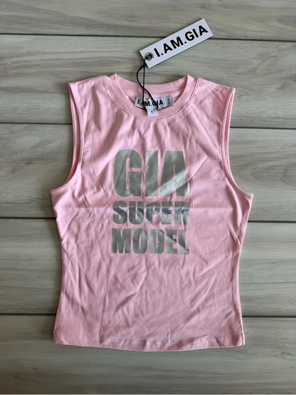 I AM GIA Courtney Tank Super Model Pink Large NWT IN PACKAGE - Image 6