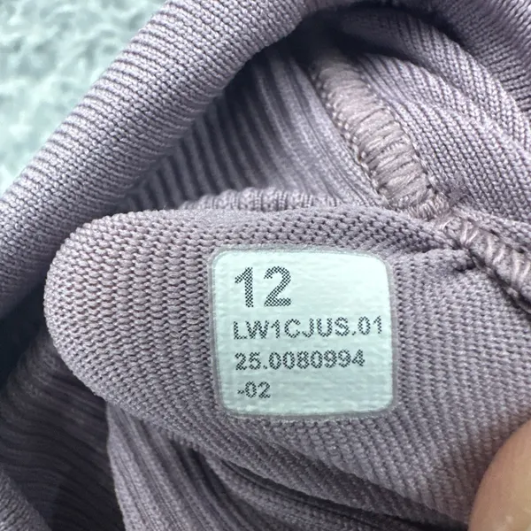 Lululemon Ebb to Street Cropped Racerback Tank Top Lavender Lux Women's 12 - Image 4
