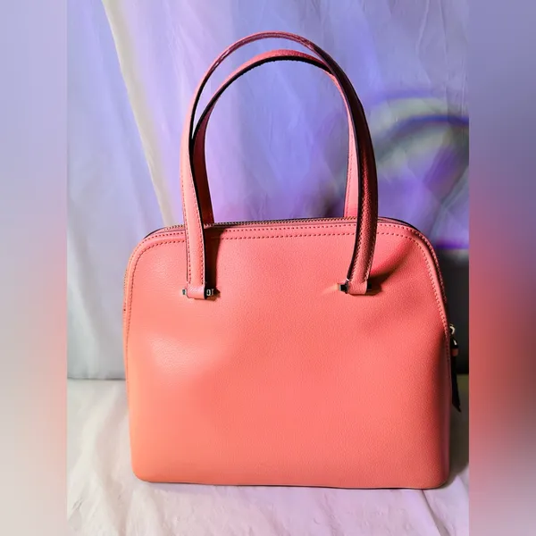 kate spade Coral Pink Leather Dome Tote - Image 2