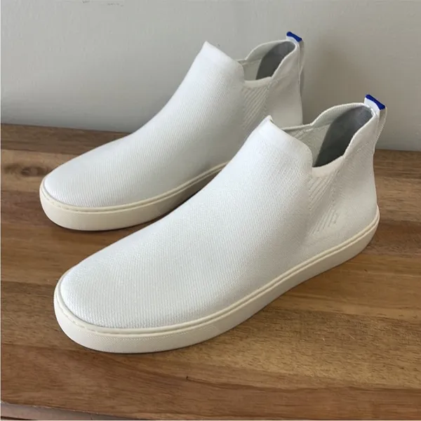 Rothy's | RETIRED Bright White 'The Chelsea' Boot‎ Sneakers | Sz 10 B74 - Image 4