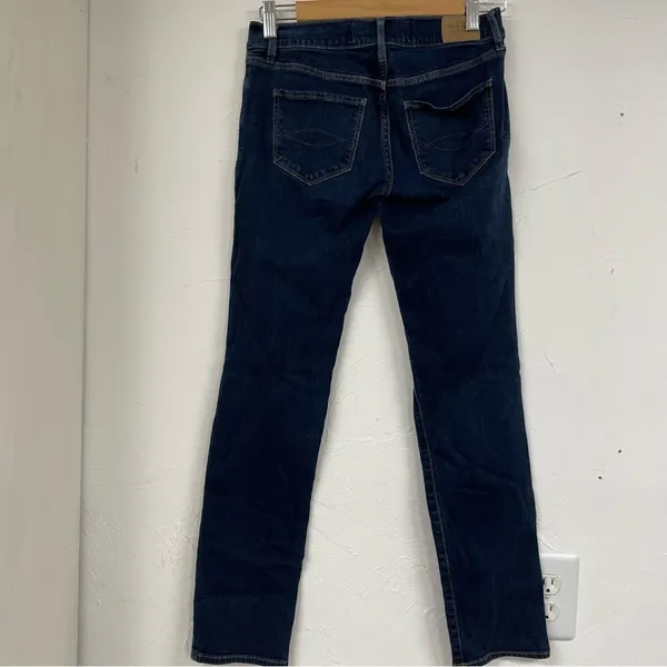 Abercrombie & Fitch Dark Wash Low Rise Skinny Jeans Womens 26 Y2K Blue Denim - Image 8