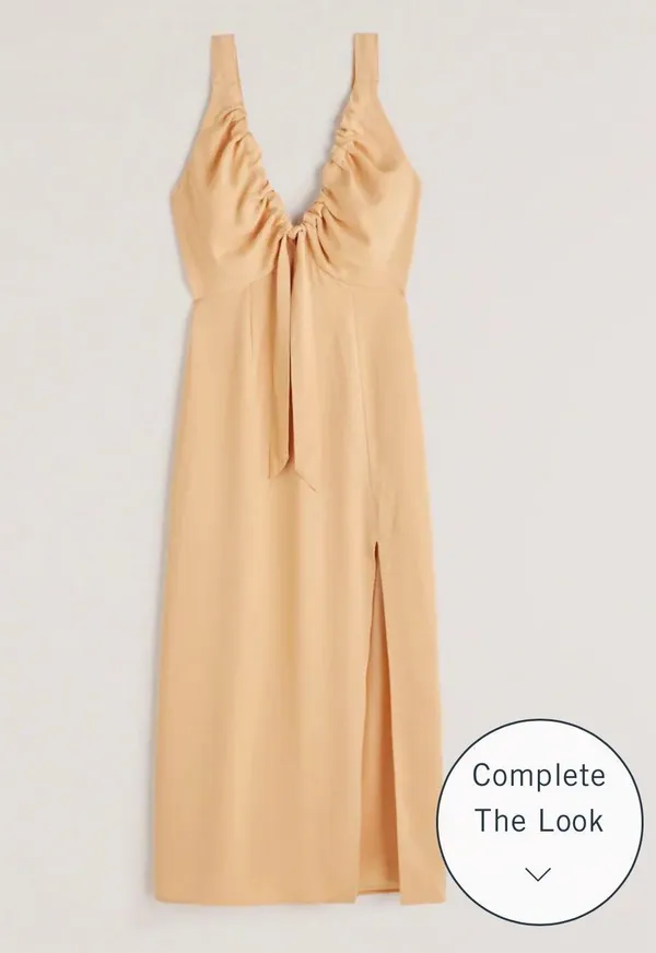 Abercrombie Orange Midi Dress - Image 2
