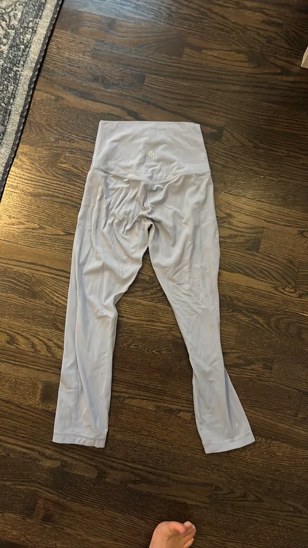 Light Blue Lululemon Align Leggings Crop - Image 3