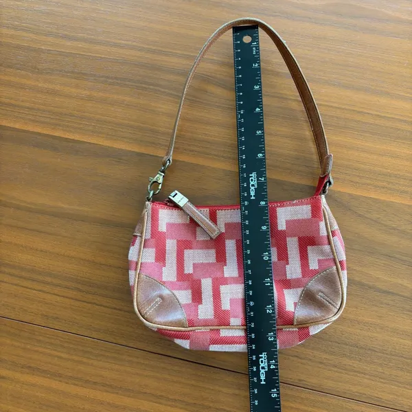Vintage Nine West Red Shoulder Bag Y2K 2000s Boho Revival 70s Retro - Image 13