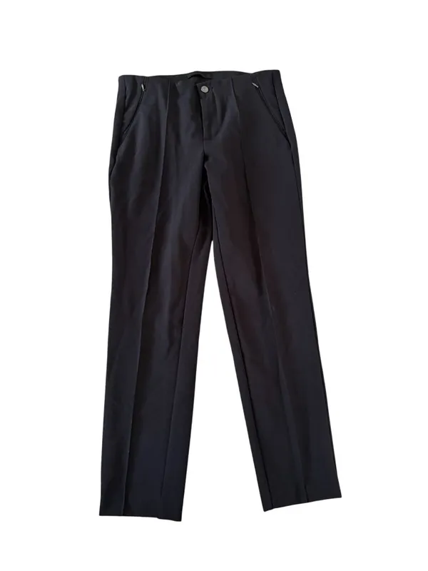 MAC Black Pleated Dress Ankle Pants Size Medium - Image 2