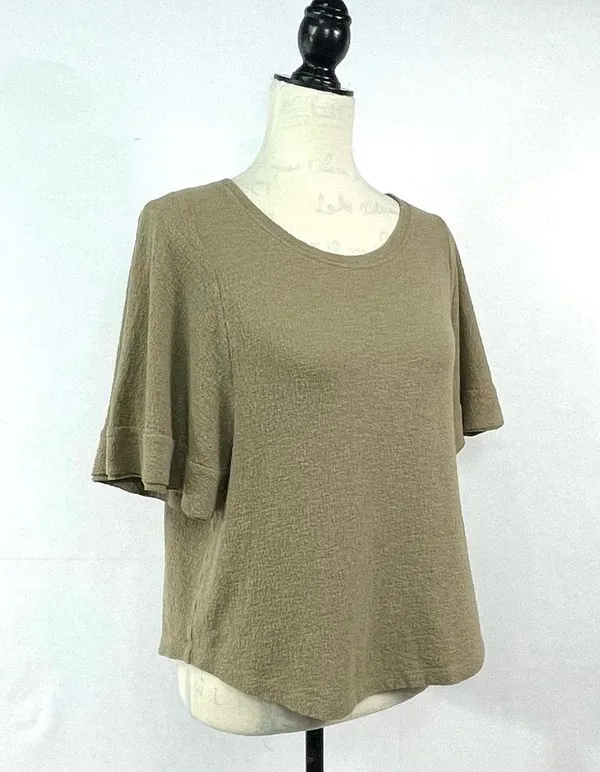 Madewell Texture & Thread Flutter-Sleeve Top Size M - Image 5