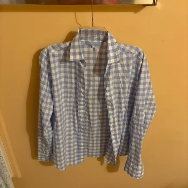 Hill House James Button Up Shirt in It Blue - Image 3