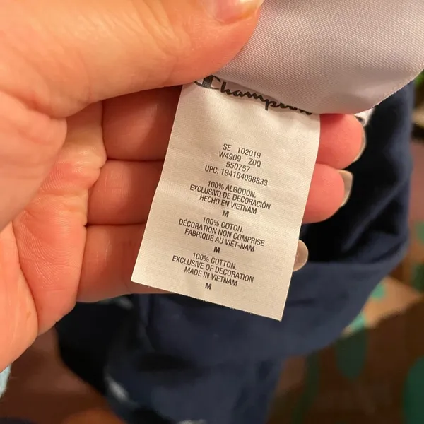 Nwt Champion Navy Blue Cotton Hoodie - Image 3