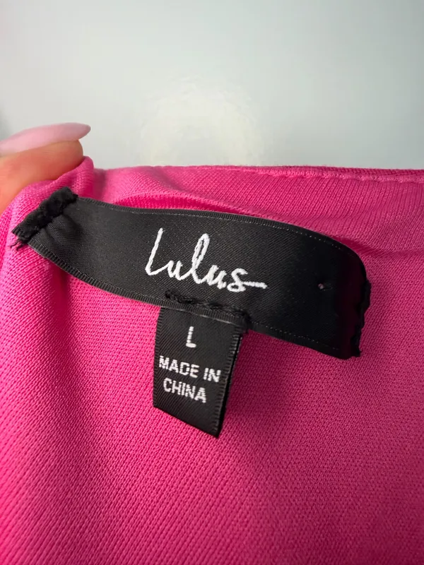 Lulus Paulina Hot Pink Bodycon Midi Dress - Image 6