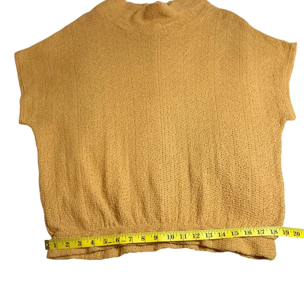 Free People Echo Beach Pullover Orange Cowl Neck Slouchy Sweater Size Medium EUC - Image 7