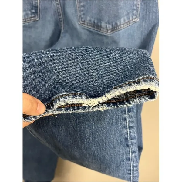 Madewell Balloon Jeans Women 31T Blue Great High Rise Tapered Leg Denim - Image 4