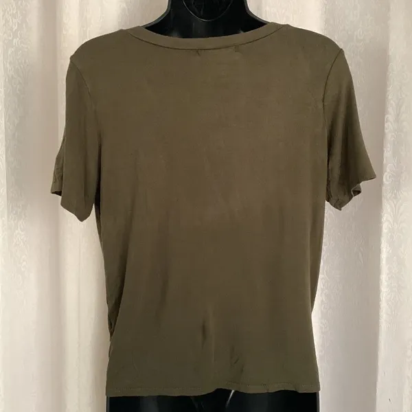 GAZE T-Shirt with Criss-Cross Front. Sz:M - Image 2
