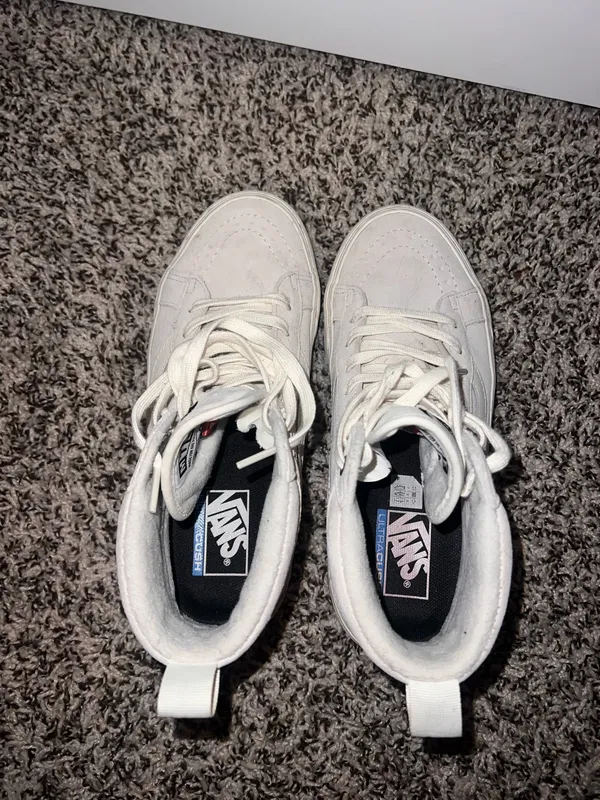 Off-White High-Top Vans - Image 2