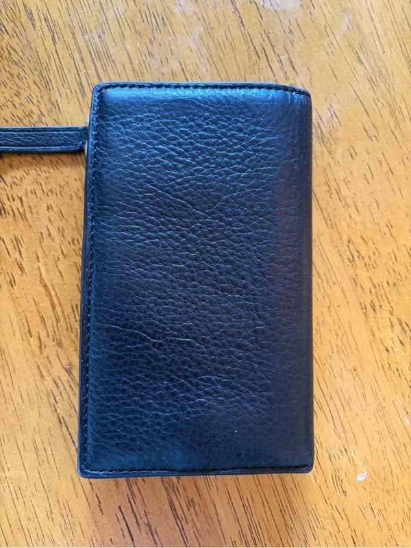 Kate Spade New York Black Pebbled Leather Wristlet Wallet - Image 3