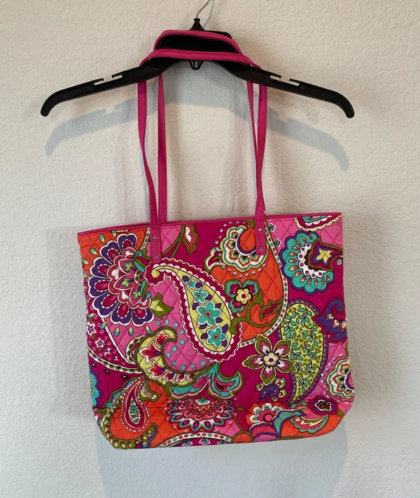 Vera Bradley Multicolor Paisley Print Tote Bag - Image 5