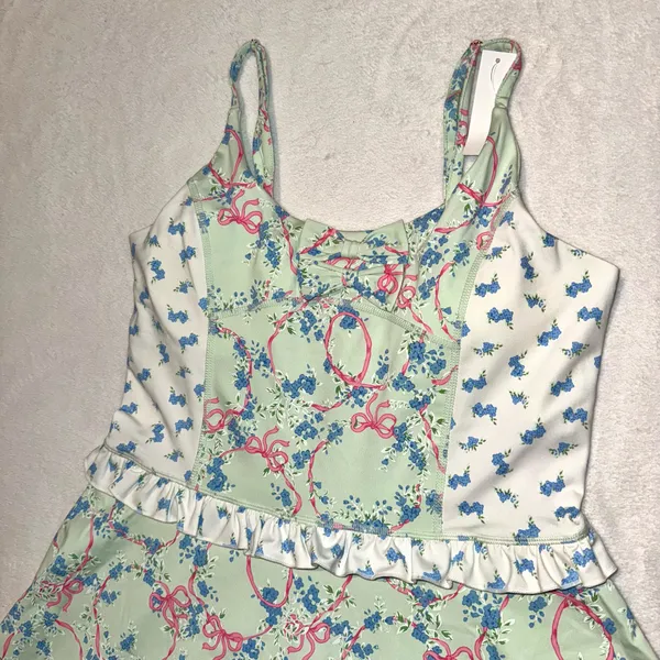 NWT Shabby Chic Loveshackfancy Style Athletic Mini Dress size Medium - Image 4