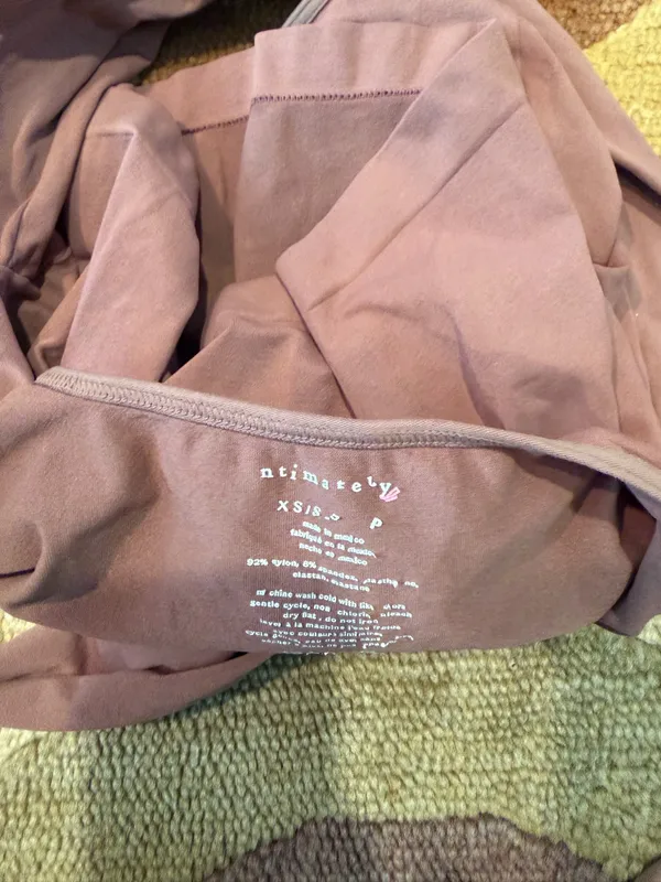 Intimately Free People Low Back Seamless Long Sleeve Top Tan Neutral Size XS/S - Image 4