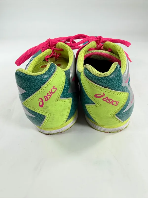 ASICS Hyper LD 5 Women’s Track Spikes Teal Pink Lime US 9.5 - Image 5