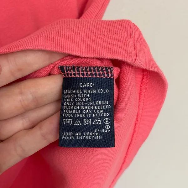 Y2K Ralph Lauren Sport Fitted Cotton Baby Tee in Pink Preppy Old Money - Size S - Image 5