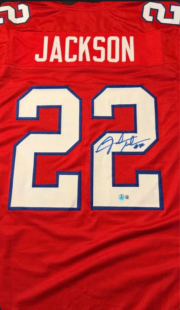 Fred Jackson autographed Jersey Red Size XL - Image 3