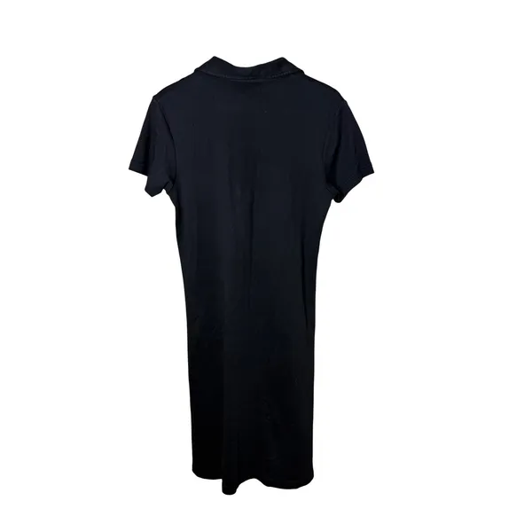 Chelsea‎ Studio Womens Black Cotton Lace Up m Polo Midi Dress Small - Image 7