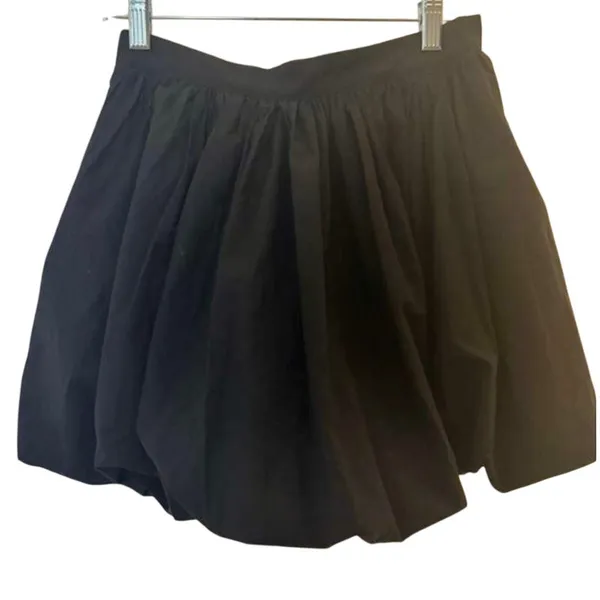 MABLE Poplin Bubble Mini Skirt in Black sz. S - Image 4