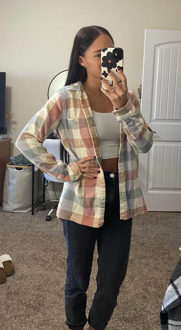 Thread and Supply Flannel Plaid Top - Image 2