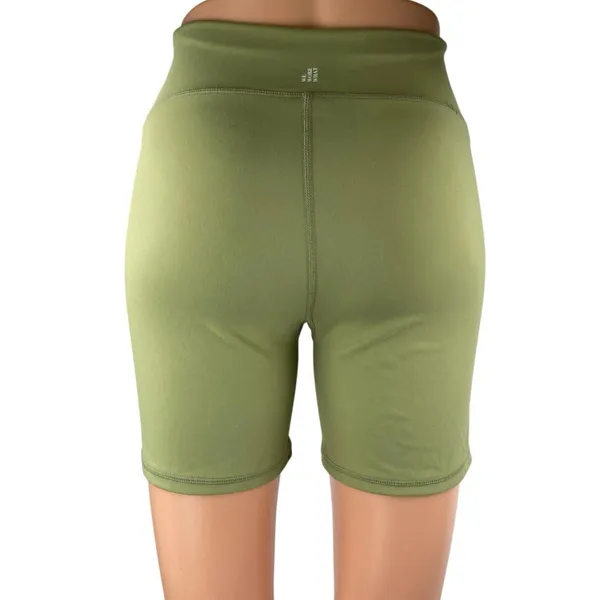 WeWoreWhat Green High Waisted Yoga Workout Running Athletic Biker Shorts Size S - Image 3