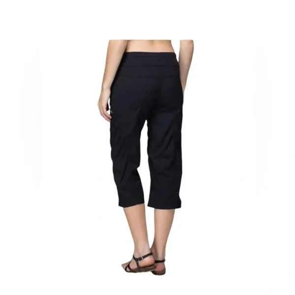 LuLuLemon Ladies Cropped Elastic Waist Pants black Size 4 - Image 2